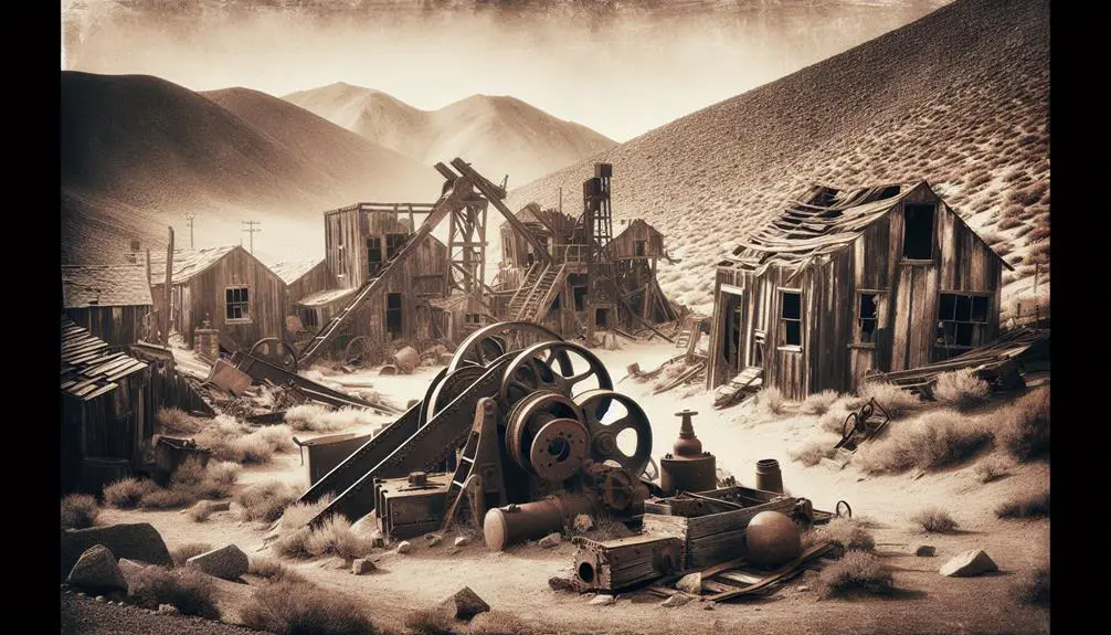 abandoned mining camps decay