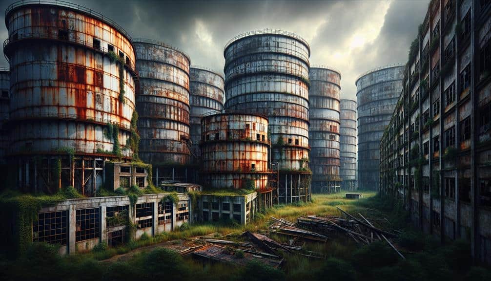 Abandoned Oil City Ruins
