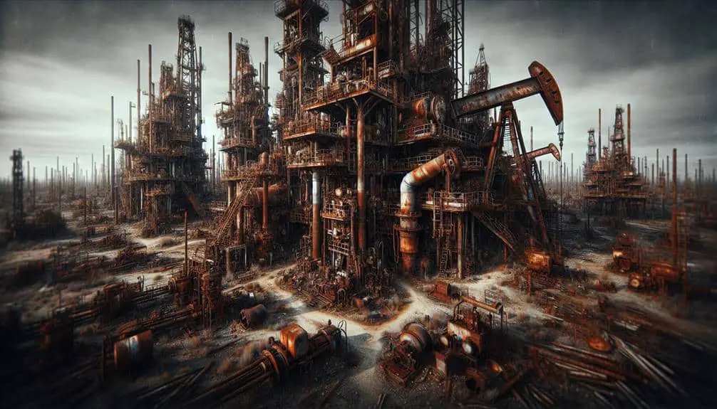 Abandoned Oil Drilling Sites