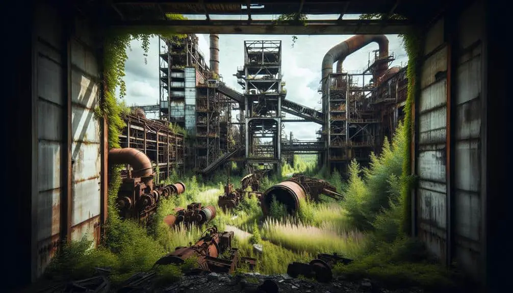 decay of forgotten factories