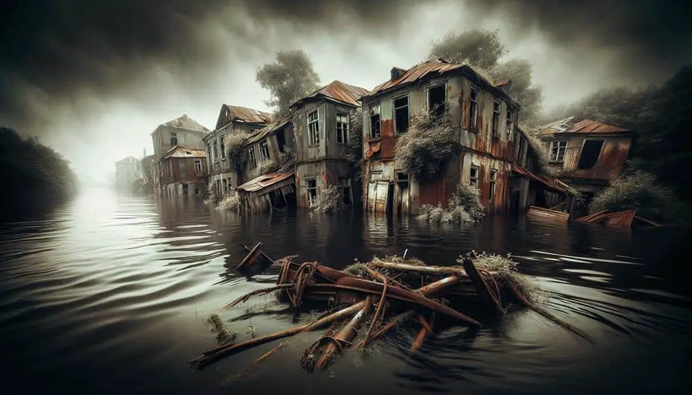 submerged ghost towns in rivers