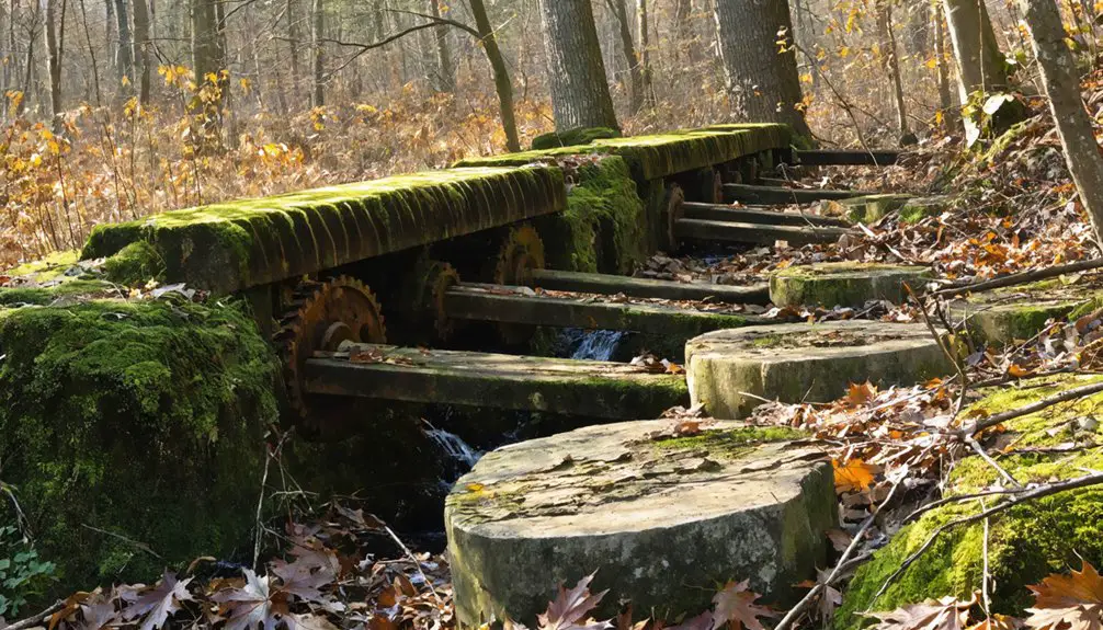 industrial ruins in nature