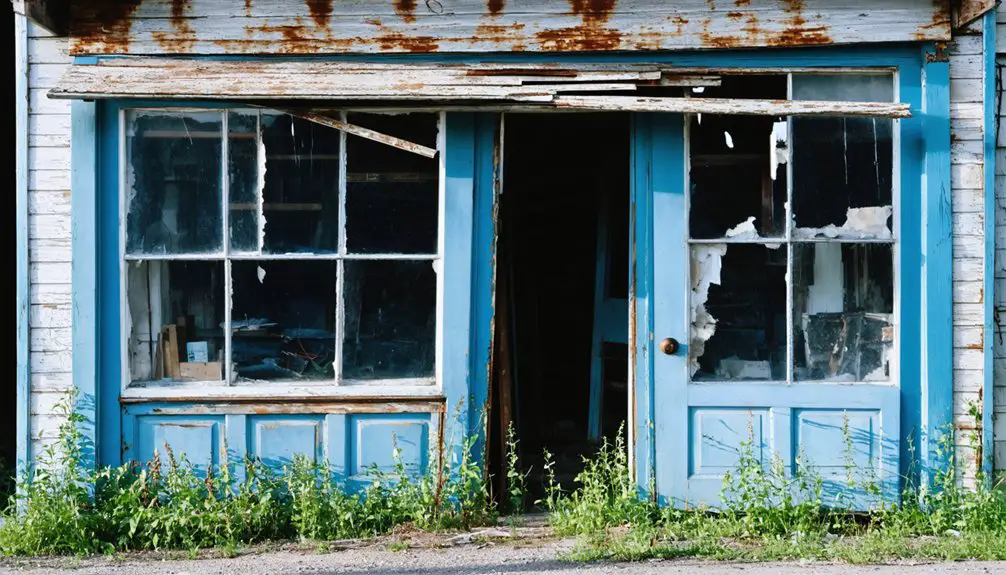 abandoned community architectural remnants