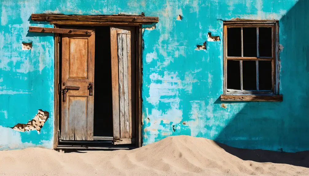 abandoned desert ghost town
