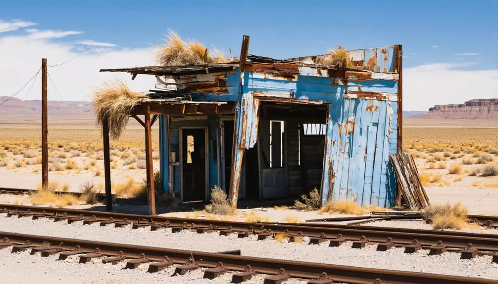 abandoned desert mining town