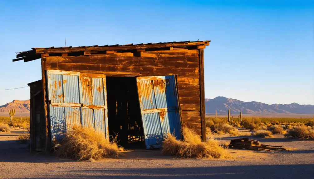 abandoned desert mining town