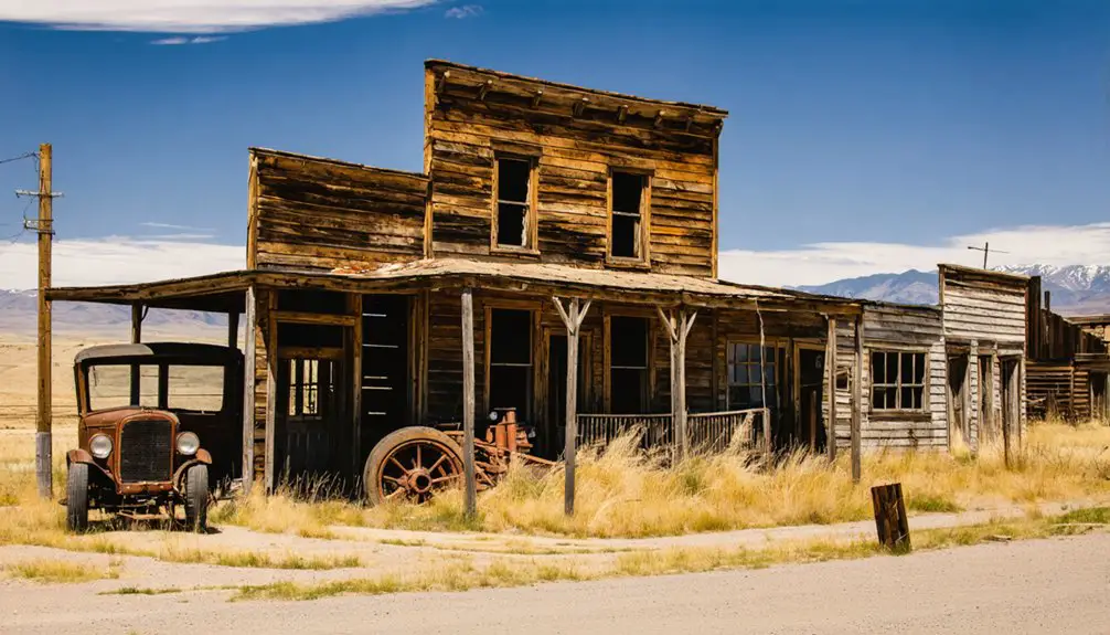 abandoned frontier mining town