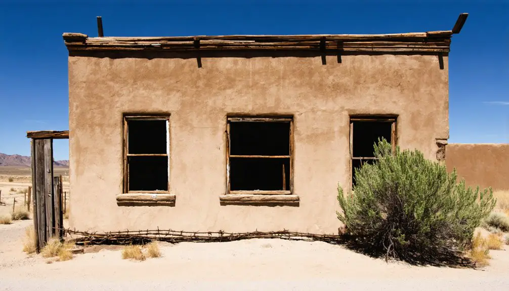 abandoned ghost town remnants