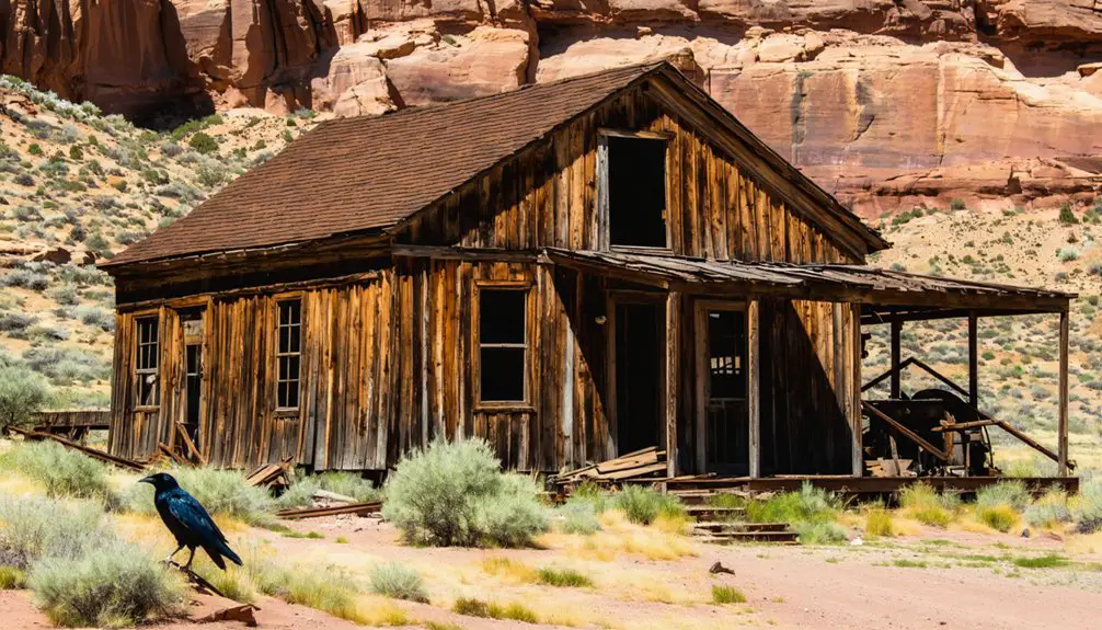 abandoned historic mining settlement