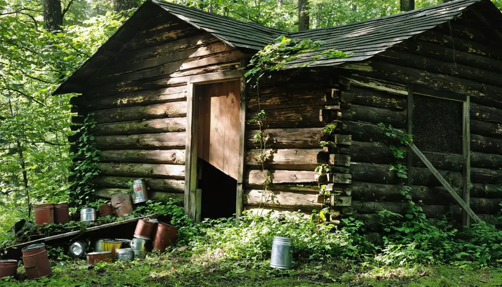 abandoned historic mining settlement