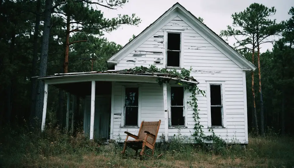 abandoned historic mining settlement