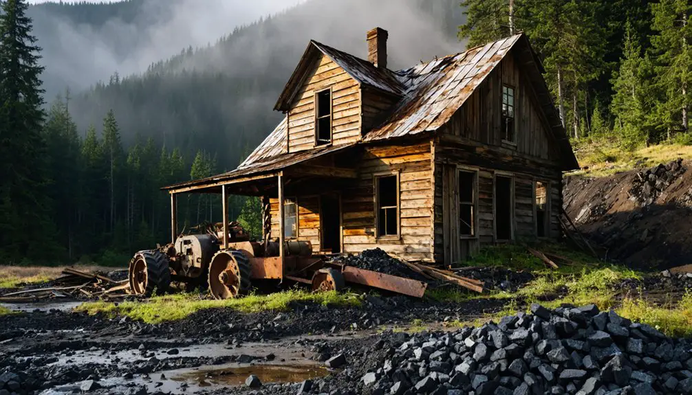abandoned historic mining town