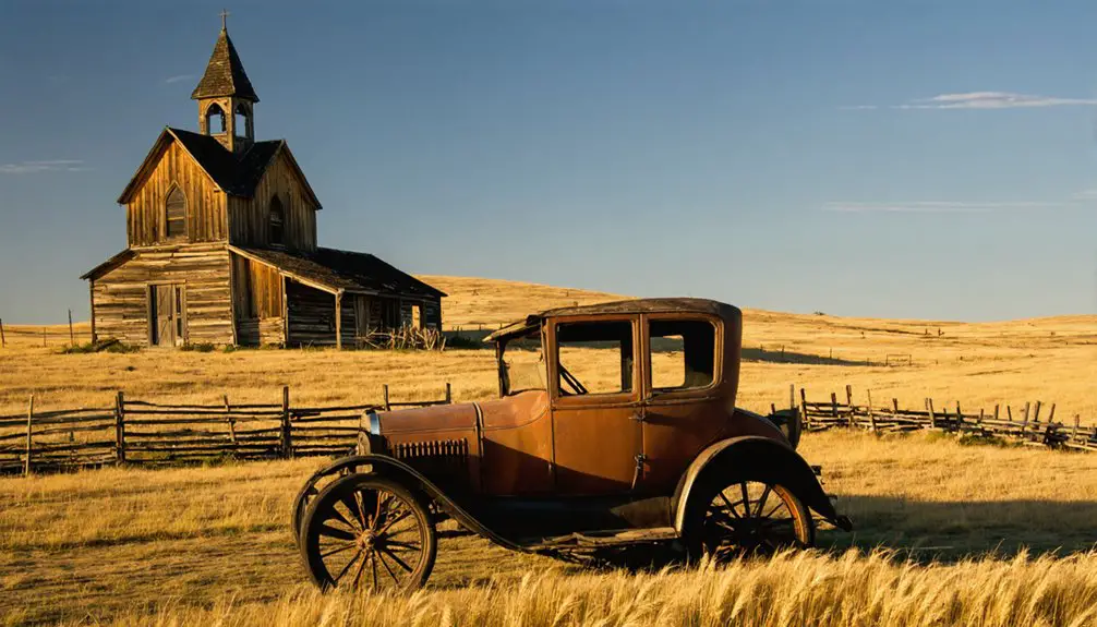 abandoned historic mining town