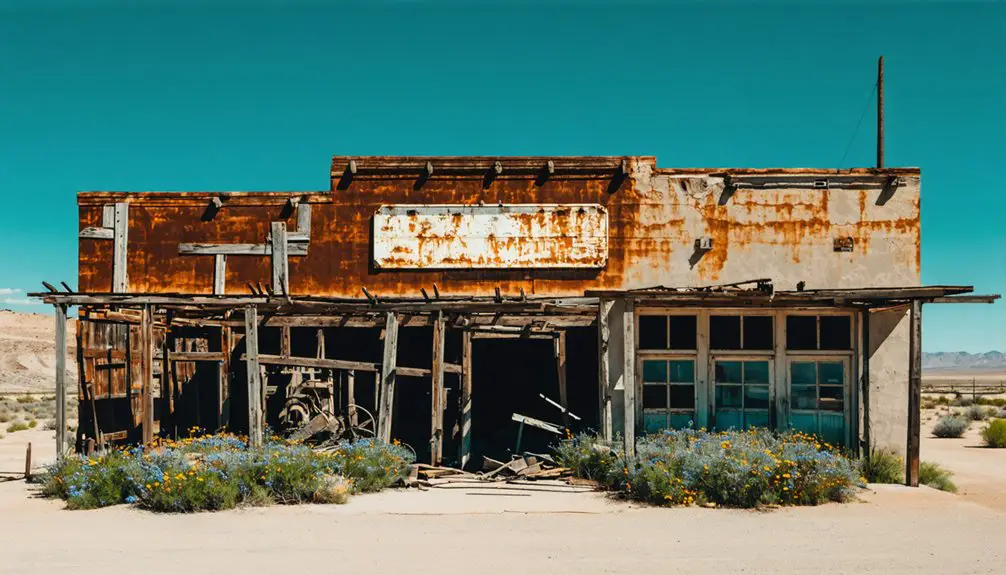 abandoned historic mining town
