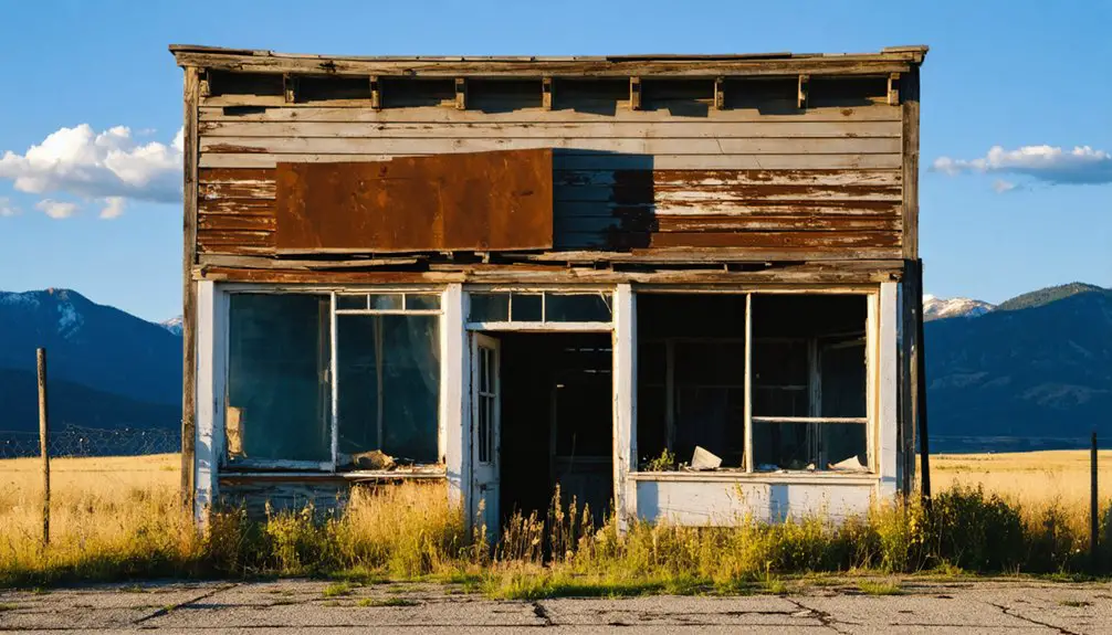 abandoned historic mining town
