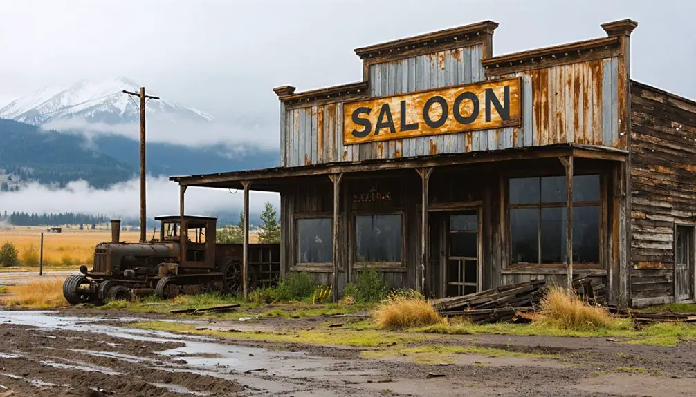 abandoned historic mining town