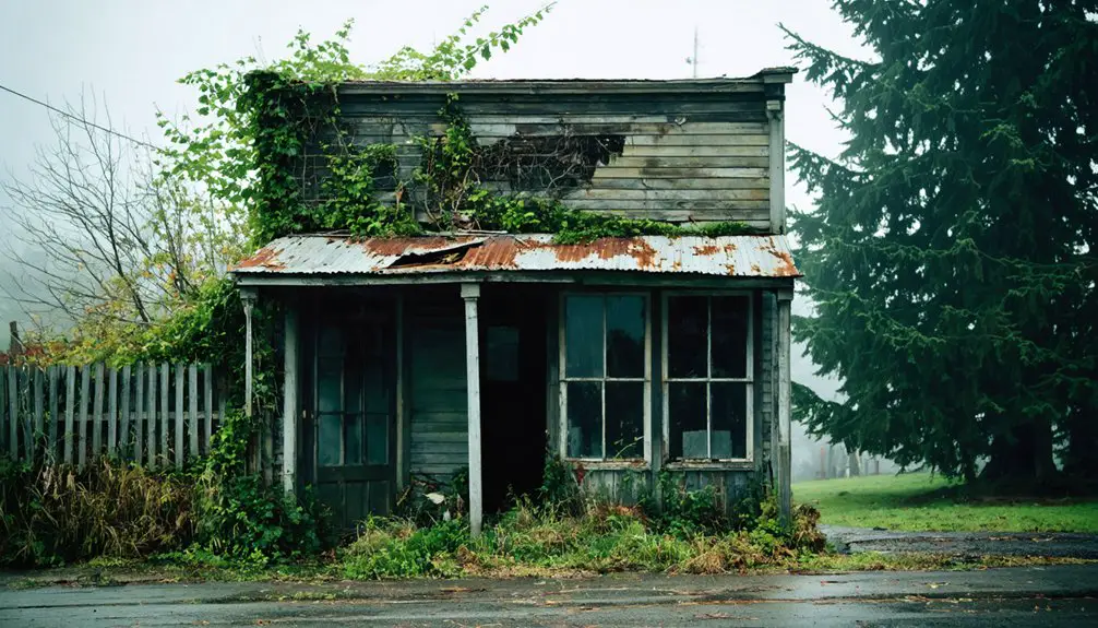 abandoned historic mining town