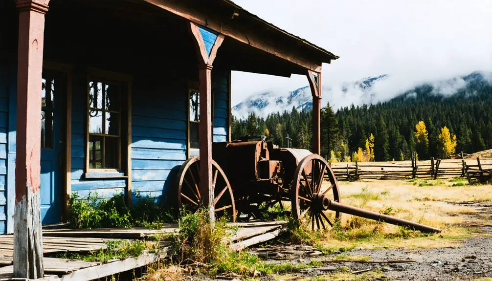 abandoned historic mining town
