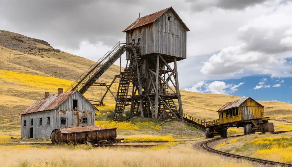 abandoned historic mining town