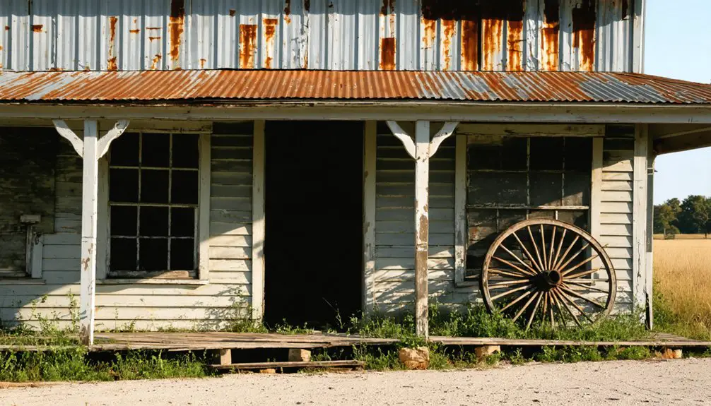 abandoned historical mining settlement