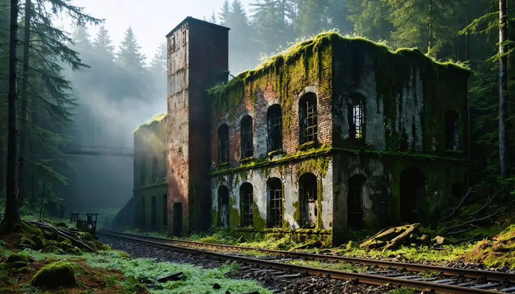 abandoned historical mining site