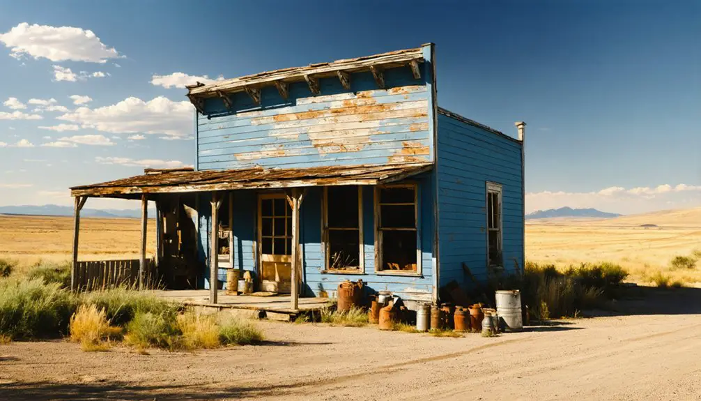 abandoned historical mining town