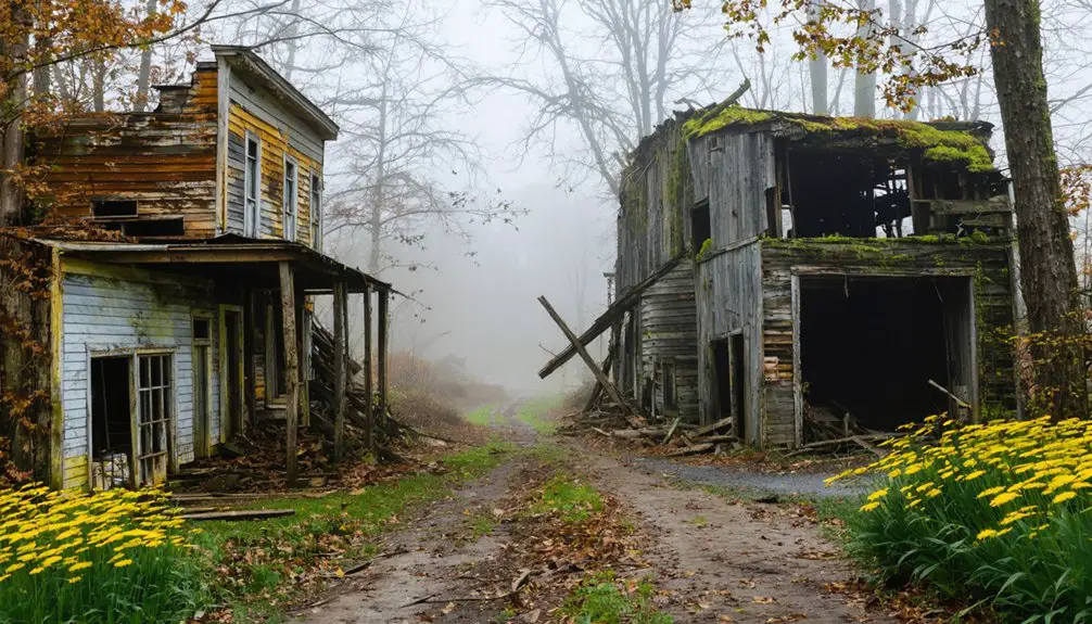 abandoned historical mining town
