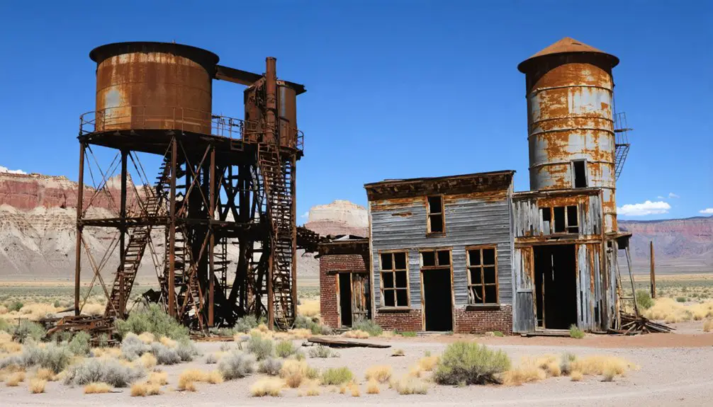 abandoned historical mining town