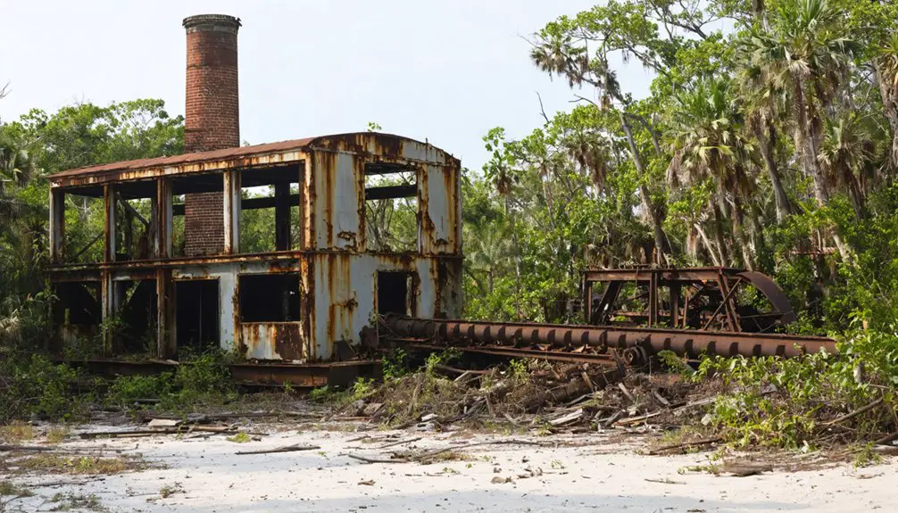 abandoned industrial ghost town