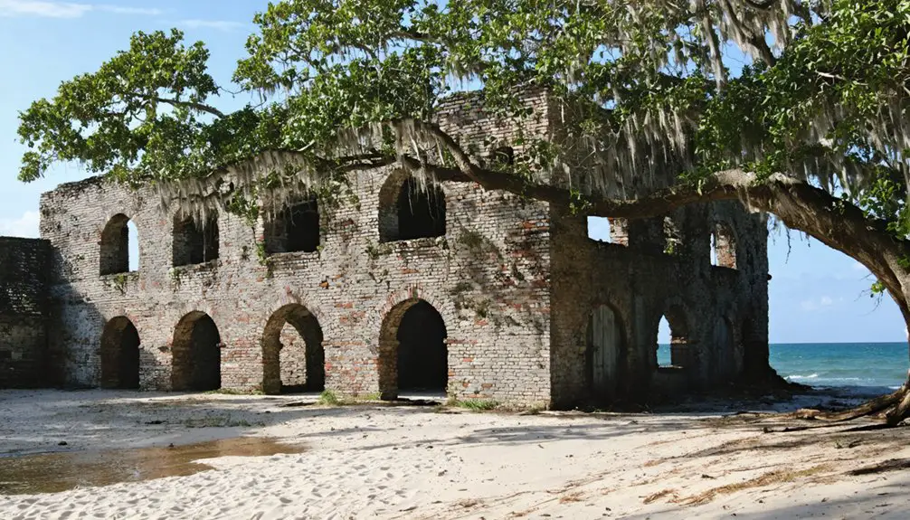abandoned military coastal fortress