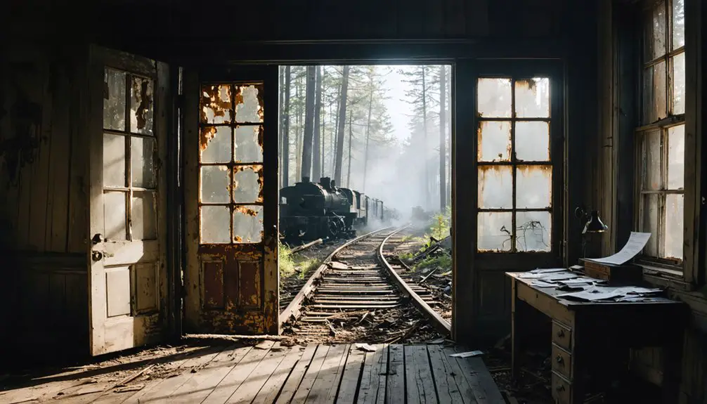 abandoned mining community remnants