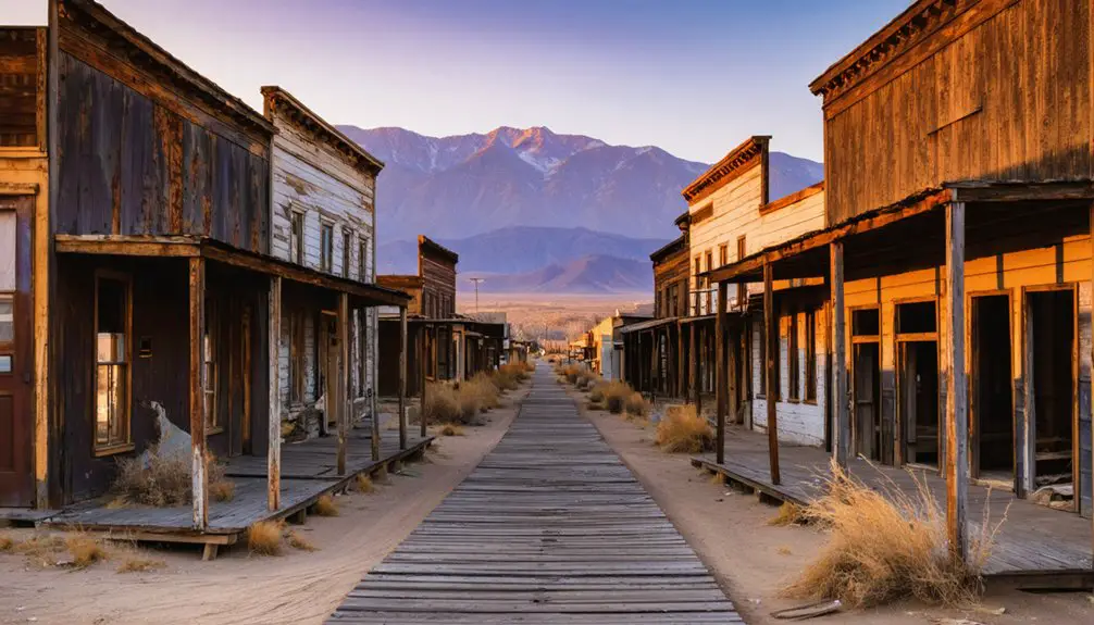 abandoned mining settlement remains