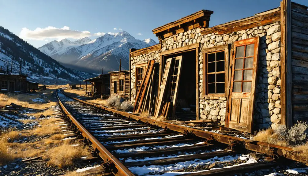 abandoned mining settlement ruins