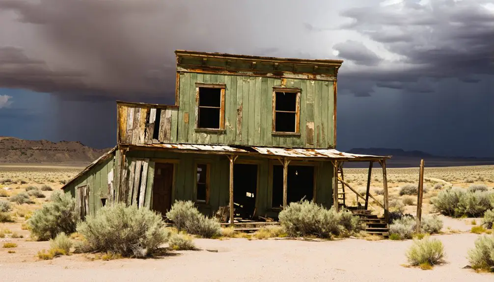 abandoned mining settlement ruins