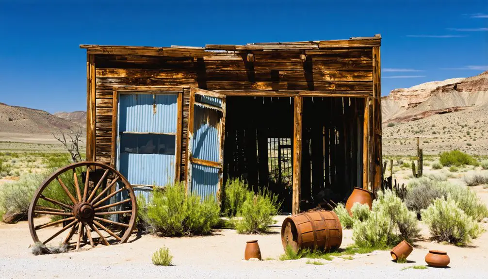 abandoned mining town relics