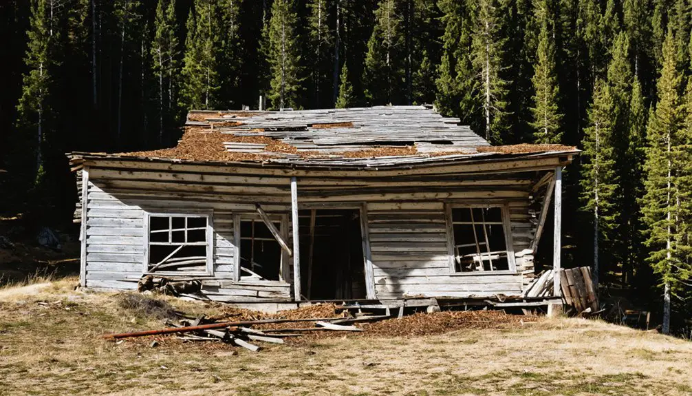 abandoned mining town remains