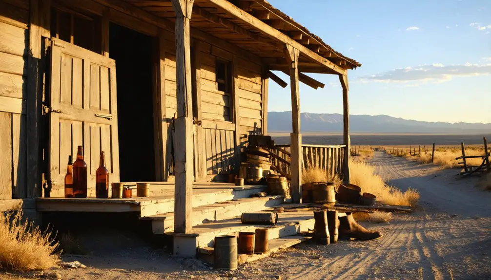 abandoned mining town remains