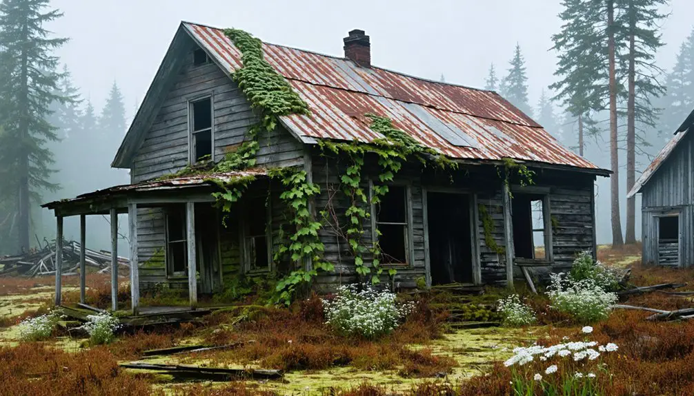 abandoned mining town remains