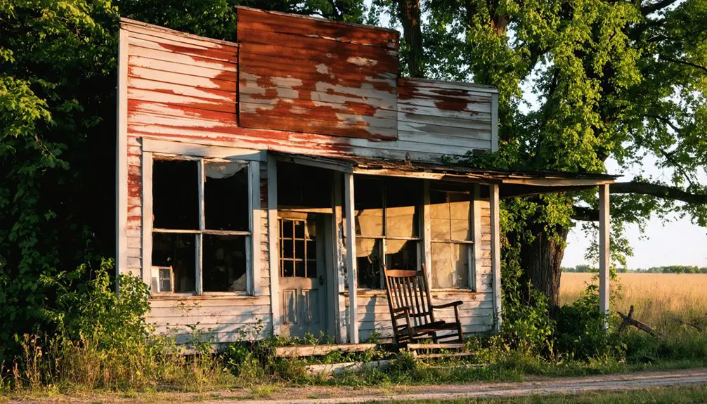 abandoned mining town remains
