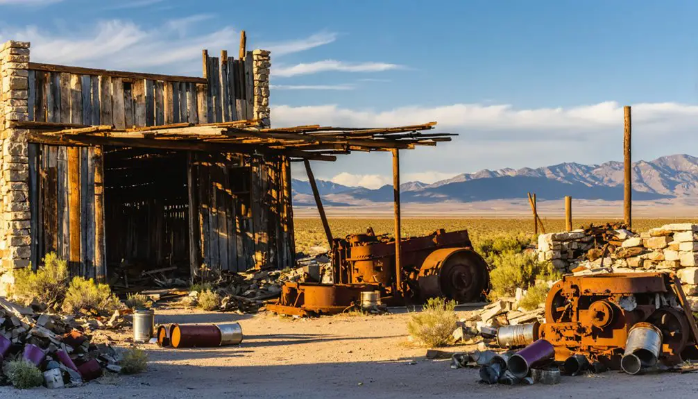 abandoned mining town remains