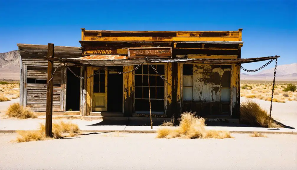 abandoned mining town remnants