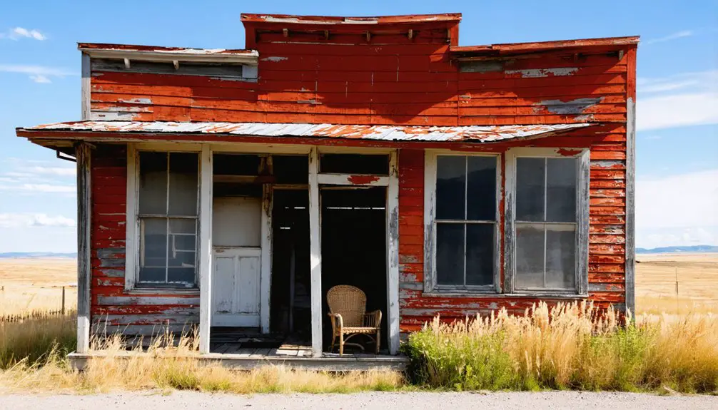 abandoned mining town remnants