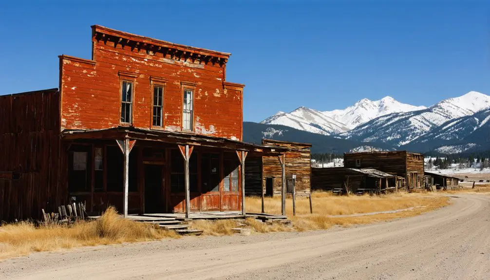 abandoned mining town remnants