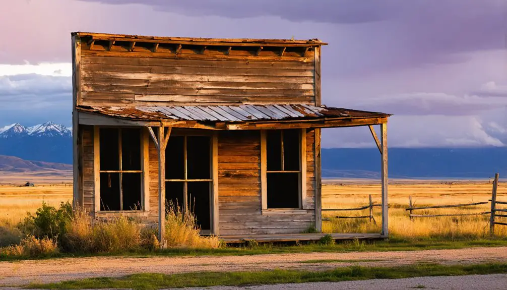 abandoned mining town remnants