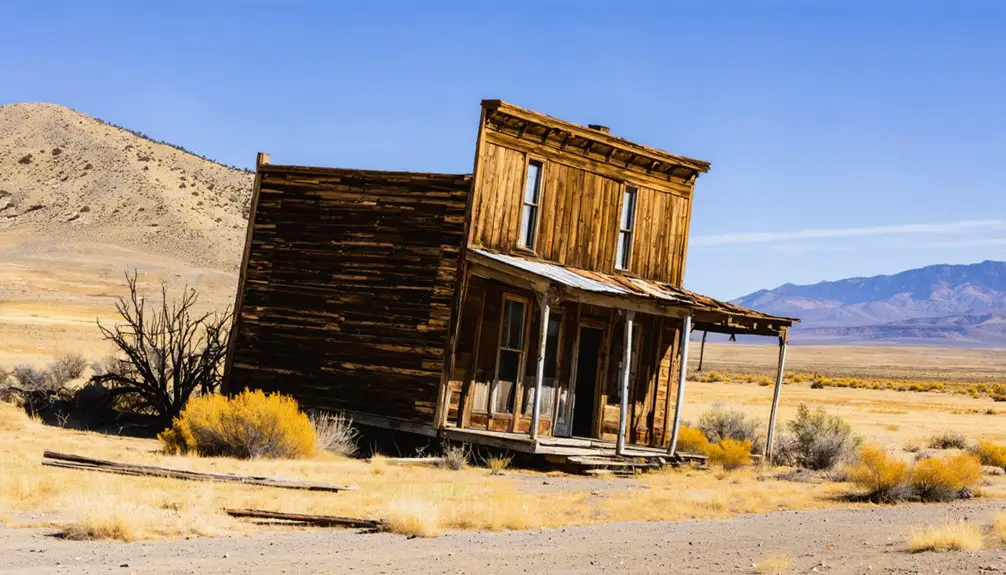 abandoned mining town remnants
