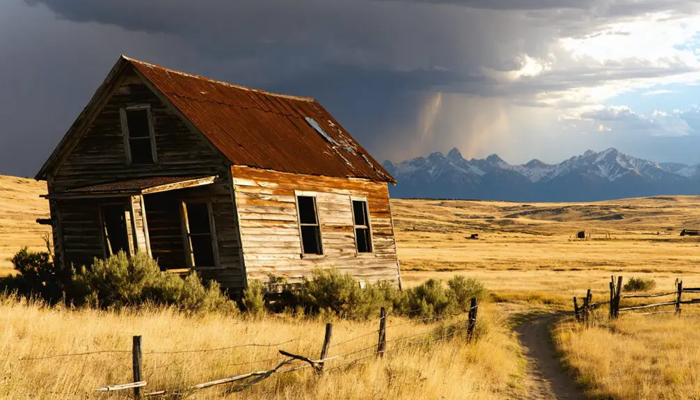abandoned mining town remnants
