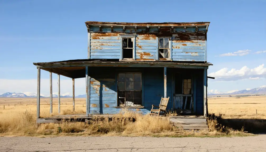 abandoned mining town remnants