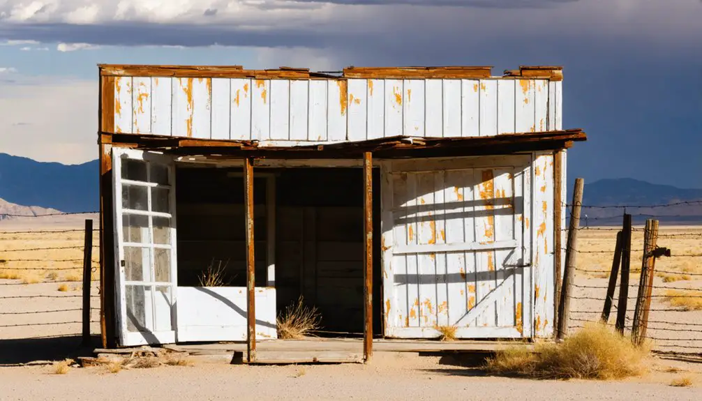 abandoned mining town remnants