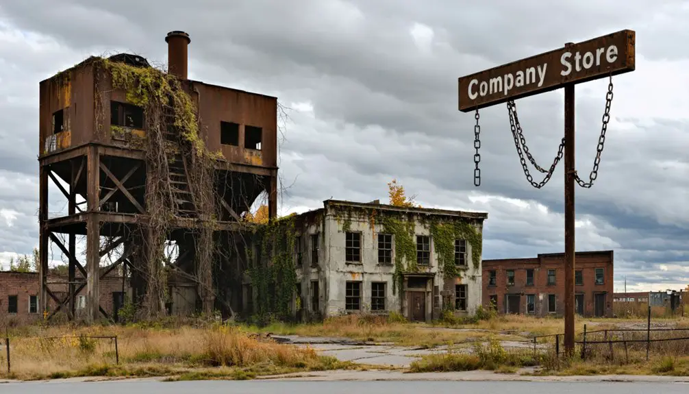 abandoned mining town remnants