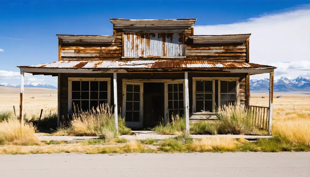 abandoned mining town remnants